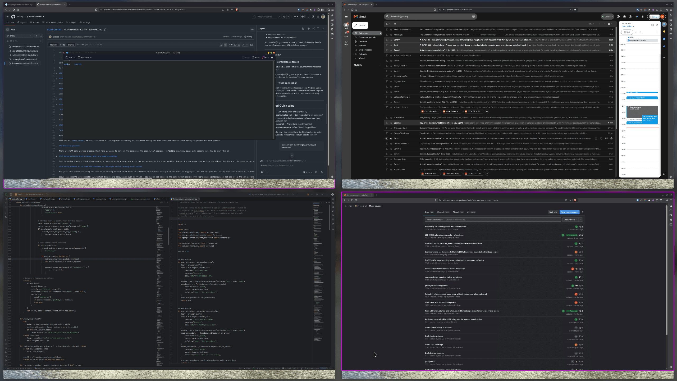 Keeping Context on Linux: My Virtual Desktop Workflow Tool